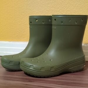 CROCS Olive Green Boots
